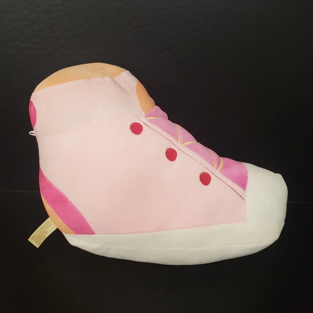 Inter-American Plush Pink Shoe Shaped Sneaker Pillow W/ Legs 12